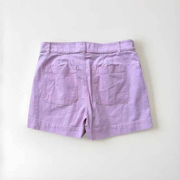 LOFT Womens 4 Button Front High Waisted Shorts Ballet Pink Size 6 - Picture 5 of 5